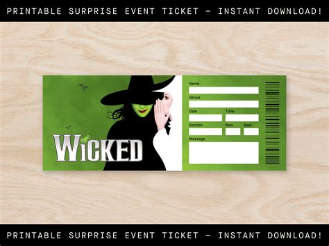Wicked Tickets .
